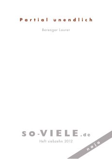 so-VIELE.de Heft 17 : Partial unendlich - naja